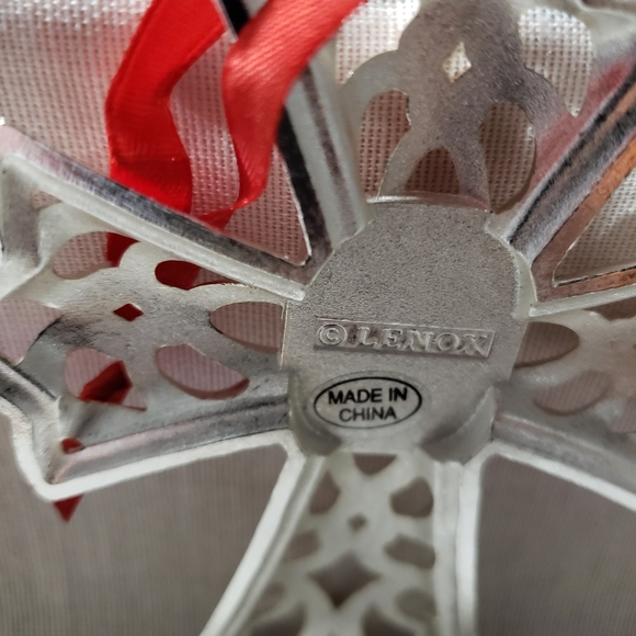 Vintage Lenox Bejeweled Cross Ornament - Picture 3 of 7